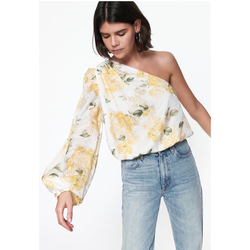 Cami NYC Lenore Top in Marigold Floral size Large